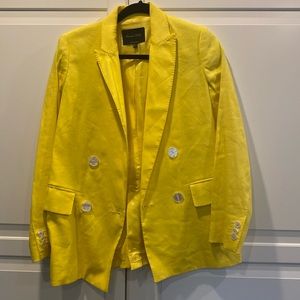 EUC Massimo Dutti yellow blazer in 4